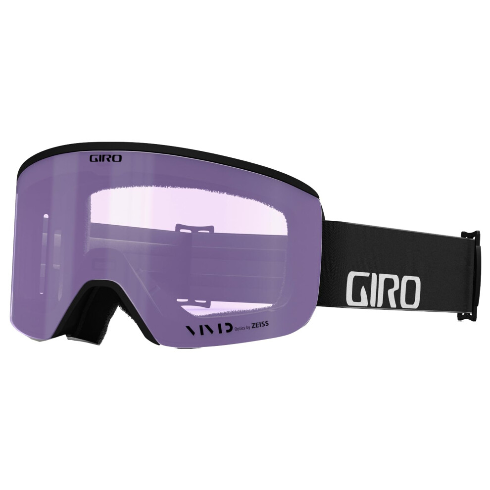 Giro Axis Ski Goggles - Snowboard Goggles For Men And Women - Wordmark Strap With Vivid Apex/Vivid Infrared Lenses Black