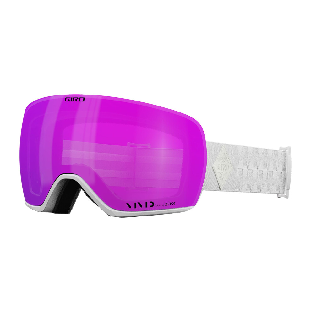 Giro Article Ii Ski Goggles - Snowboard Goggles For Men Women And Youth - Bliss Strap With Vivid Pink/Vivid Infrared Lenses White/Pink