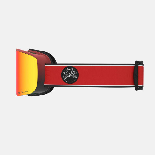 Giro Giro Axis Asian Fit Ski Goggles - Snowboard Ggggles for Men - Red Element Strap avec des lentilles infrarouges vives / vives 2