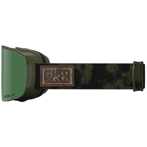 Giro Giro Axis Ski Goggles - Snowboard Goggles for Men - Trail Green Cloud Dust Strap avec une envie vive / des objectifs infrarouges vifs 1