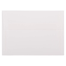 JAM PAPPER A7 Strathmore inbjudningskuvert - 5 1/4 x 7 1/4 - ljust vitt linne - 50/pack