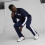 PUMA Herren Contrast 2.0 Jogginghose Peacoat/Wei Small US 4