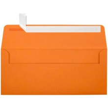 LUXPaper #10 Business Konvolutter | Peel & Press | 4 1/8"""" x 9 1/2"""" | Mandarin appelsin | 80 lb. Tekst | 50 Antal