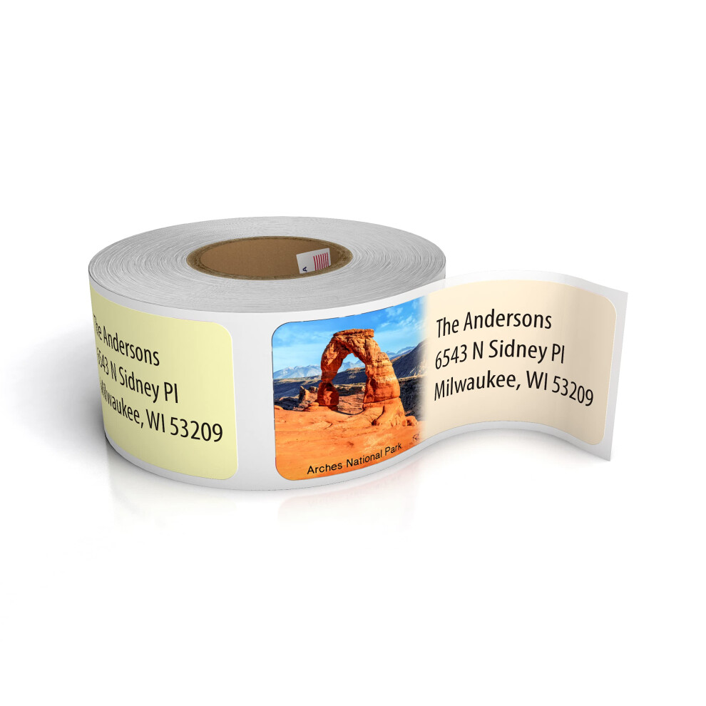 Customized Personalized Address Labels - Made in The USA by Kenco (250 Labels  National Parks)