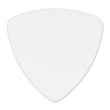 Exotiska plektrum Celluloid vit gitarr eller bas - 0,96 mm Heavy Gauge - 346 rundad triangelform - 12-pack celluloid-vit-pick-.96 mm-346-12-pack