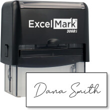 ExcelMark Carimbo Personalizado - Carimbos de Nome Personalizados com Várias Opções de Fonte