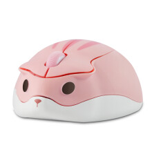 (Roze Draadloos)CHUYI Draadloze Optische Muis Leuke Hamster Cartoon Design Computermuizen Ergonomische Mini 3D