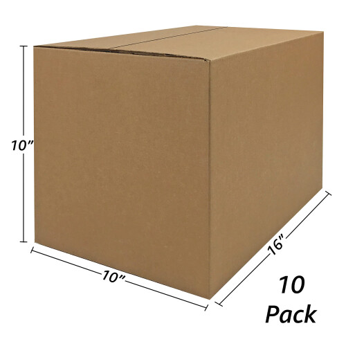 UOFFICE Caixas de Mudança Pequenas Castanhas (Pacote de 10), Papelão, 10x8x1 polegadas 1