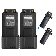 (2P Batterie-Clip) BL-5 UV-5R Serie Walkie Talkie Li-Ionen-Akku mit großer Kapazität 3800 mAh Typ C für UV5R UV-5RT