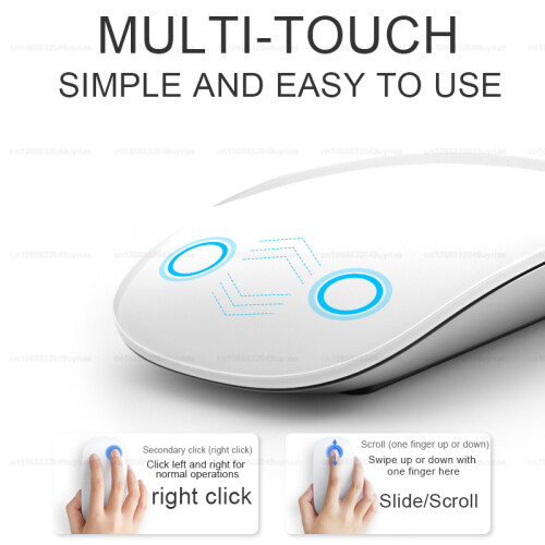 (Weiß) Für APPLE Original Multi-Touch Surface Magic Mouse Für Macbook Pro Air Mini Laptop Tablet PC iPad Bluetooth 2
