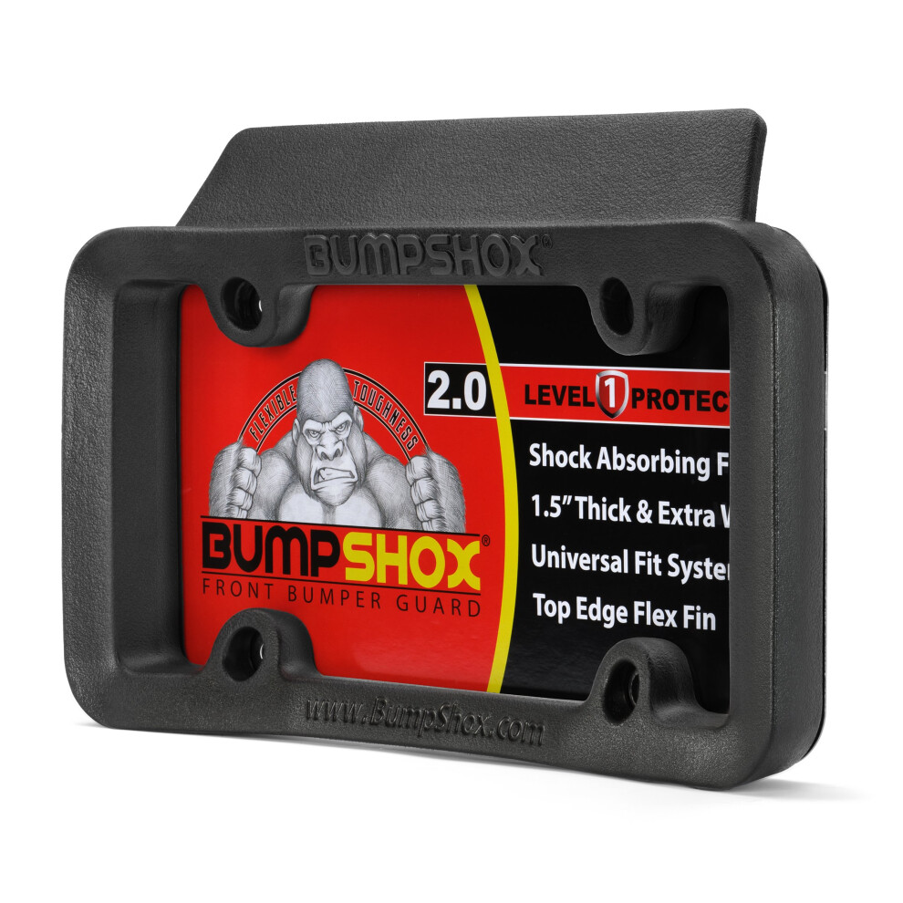Bumpshox - La Protezione Originale Per Paraurti Anteriore E Telaio Per Targa. Pi Resistente Dell'acciaio! (Bumpshox 2.0 (Spessore 3,8 Cm))-image