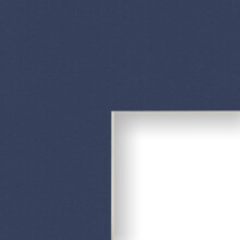 Craig Frames B545 11x14-Inch Mat Single Opening for 8x10-Inch Image Deep Blue with Cream Core