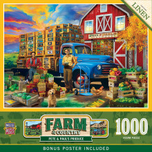 Puzzle MasterPieces s 1000 dielikmi pre dospel ch a rodinu Pete & Paul's Produce 48,5 cm x 66,4 cm