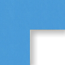 Craig Frames B143 18x24-Inch Mat Single Opening for 12x18-Inch Image Bay Blue with Cream Core