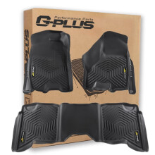 G-PLUS vloermatten compatibel met Dodge Ram 2009-2018 Truck Crew Cab/Niet Fit Quad Cab All Weather Volledige dekking Bescherming 1e en 2e rij Liner T
