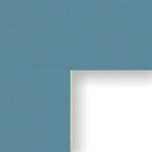 Craig Frames B533 22x28-Inch Mat Single Opening for 20x24-Inch Image Ocean Blue with Cream Core