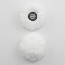 Lefxmophy 2-pack lodne forrude til Hollyland Lark M2 transmitter hvid mikrofon Furry vindskærm