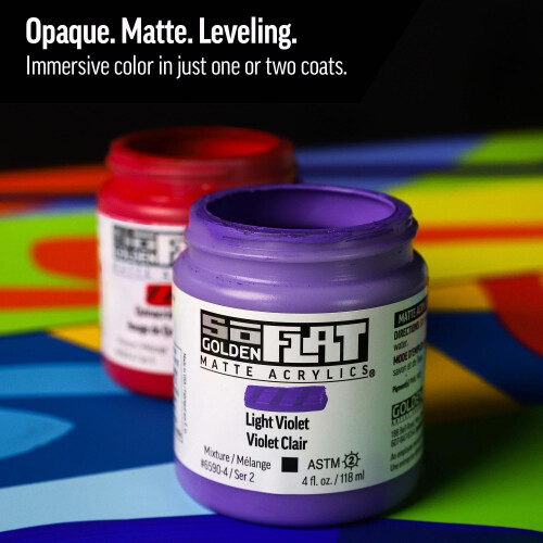 SoFlat Matte Acrylics από την GOLDEN Red Oxide Επαγγελματικό Ακρυλικό Χρώμα σε Βάζο 2 fl. oz. Αδιαφανές 1