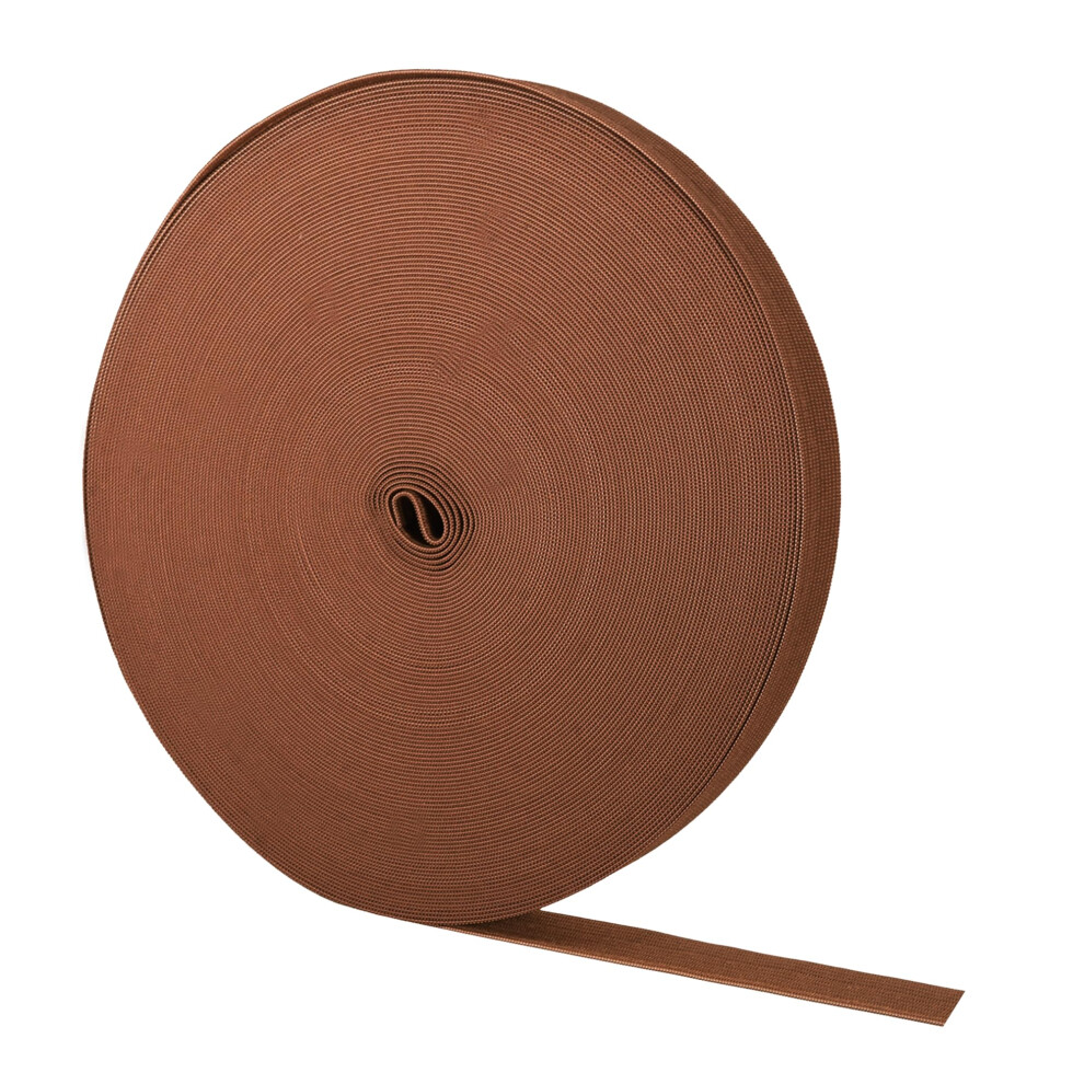 Mandala Crafts Braunes Gummiband Zum Nhen Breite 3/8 Zoll Gummibandspule Zum Nhen Von Hosen, Elastischen Hosenbnden 71 Yd Dehnbares Flache-image