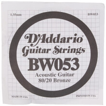 D'Addario BW053 Brazowa gitara akustyczna z pojedyncza struna .053