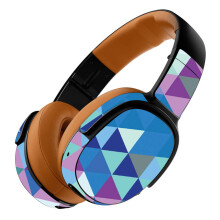 MightySkins Skin Compatible with Skullcandy Crusher 360 Wireless Headphones - Purple Kaleidoscope | Protective Durable and Unique Vinyl Decal wrap
