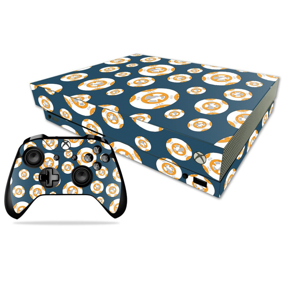 Skin MightySkins compatible avec Microsoft Xbox One X     Mini Galaxy Bots | Autocollant protecteur en vinyle durable et unique | Facile    appliquer,