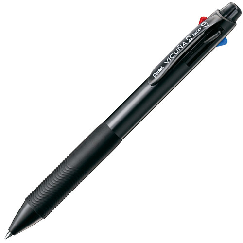 Pentel Pentel kuglepen Vicuna Fine Sort R?d Bl? Gr?n Sort (BXC47A)
