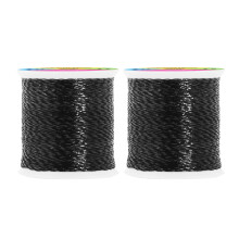 Mandala Crafts Metallic Embroidery Thread Set - Black Thread for Sewing Machine and Hand Decorative Sewing - 218 Yards 200M for Embroidery Needle Wor
