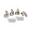 Golden Gate Gp1-3W Thumb & Finger Pick Pack - Rustfrit stål/hvid - Medium 1