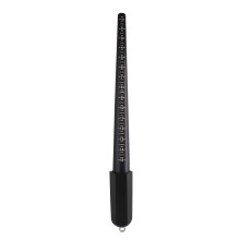 The Beadsmith Half-Round Finger Gauge  americk velikosti: 1-13 pln a polovicn velikosti  plastov prsteny s vyznacenmi rozmery  nstroj pro me