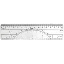 Regra Protetora Westcott 6", 10ª, 50ª, Transparente (W-37)