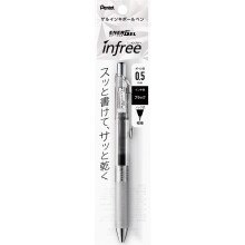 Pentel XBLN75TL-A EnerGel Ballpoint Pen 0.5mm Black