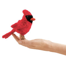 Folkmanis Mini Cardinal Finger Puppet Red 1 EA