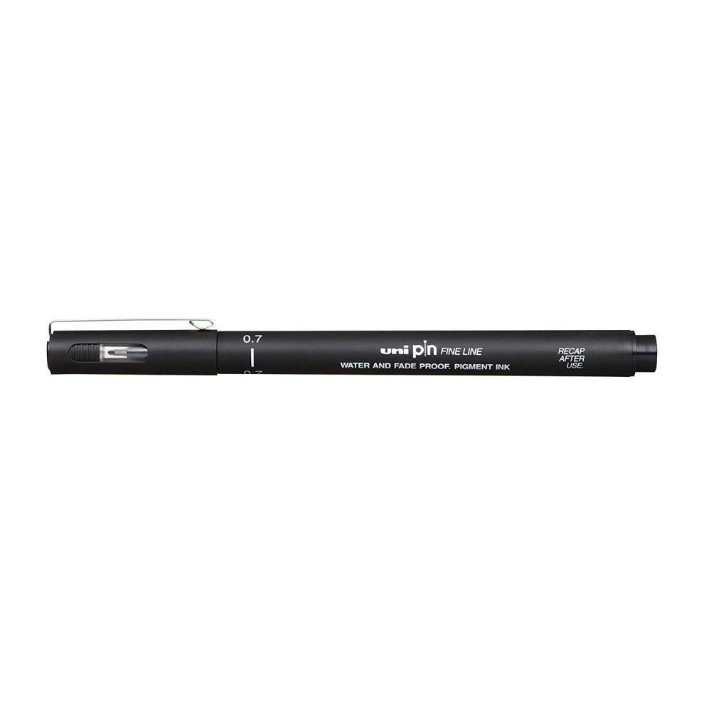 UNI-BALL PIN DRAWING PEN FINELINER ULTRA FINE LINE MARKER 0.8mm BLACK Ink - [Pack of 3]