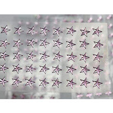 8mm Pinkki LQ03 Star Itseliimautuva Akryyli Strassikivet Muoviset Kasvo Jalokivet Stick On Body Jalokivi tee-se-itse-kortteja ja kutsuja varten aska