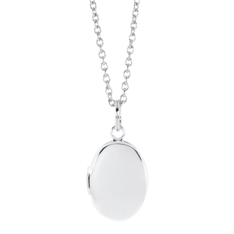Amazon Essentials Girls Polished Oval Locket Necklace  15"""" (previously Amazon Collection)