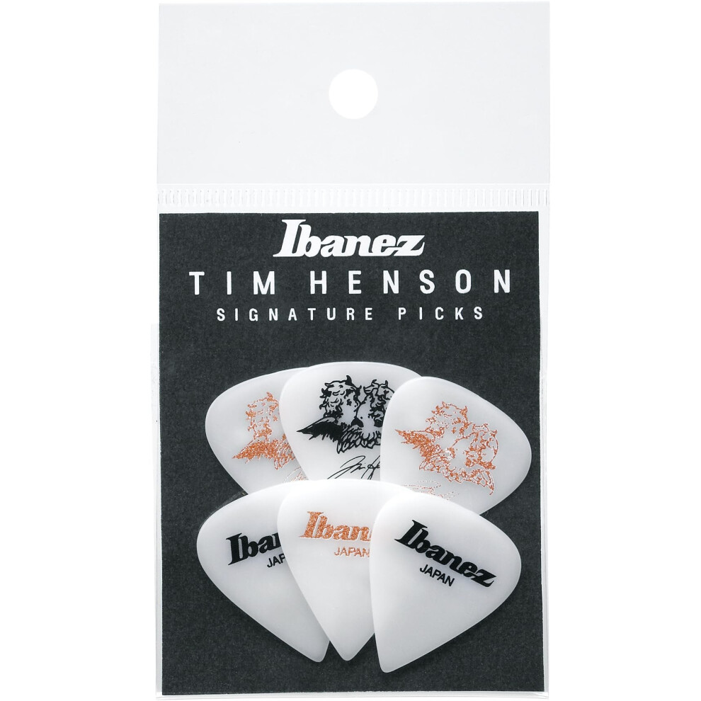 Tim Henson Signature Pick, Teardrop Shape, 1.11Mm, Polyacetal, Color: Pink And White-image