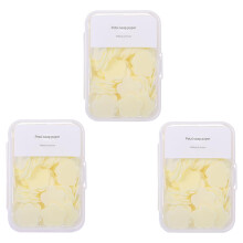300pcs Folhas de Sabão para Lavagem, Mini Sabão Sólido, Sabão Descartável para Viagens, Camping, Caminhadas (Amarelo)