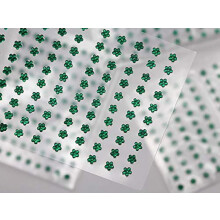 3mm Vihre LQ09 Kukka Itsekiinnittyv Akryyli Strassikivet Muoviset Kasvo Jalokivet Stick Vartaloon Jalokivi tee-se-itse-kortteja ja kutsuja varten