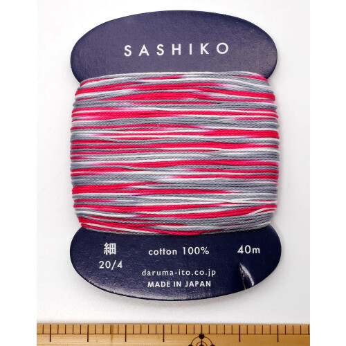 Νήμα Yokota Daruma Sashiko Μονόχρωμο και Ποικιλία (Κάρτα Morning Glory Thin 40M) 1