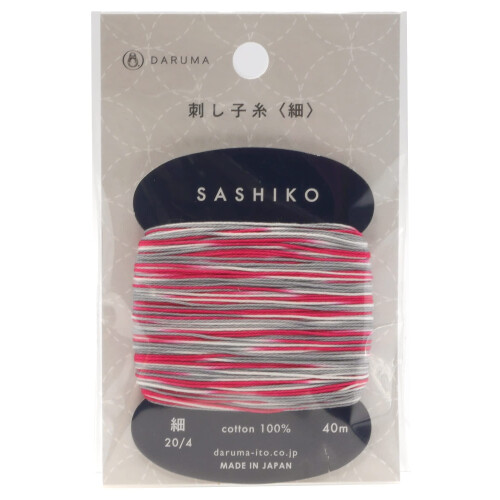 Νήμα Yokota Daruma Sashiko Μονόχρωμο και Ποικιλία (Κάρτα Morning Glory Thin 40M) 2
