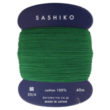 Sashiko-Fadenverdünner, Gewicht 40 m, Farbe 208 – Mintgrün – Japanische Stickerei und Quiltung von Yokota