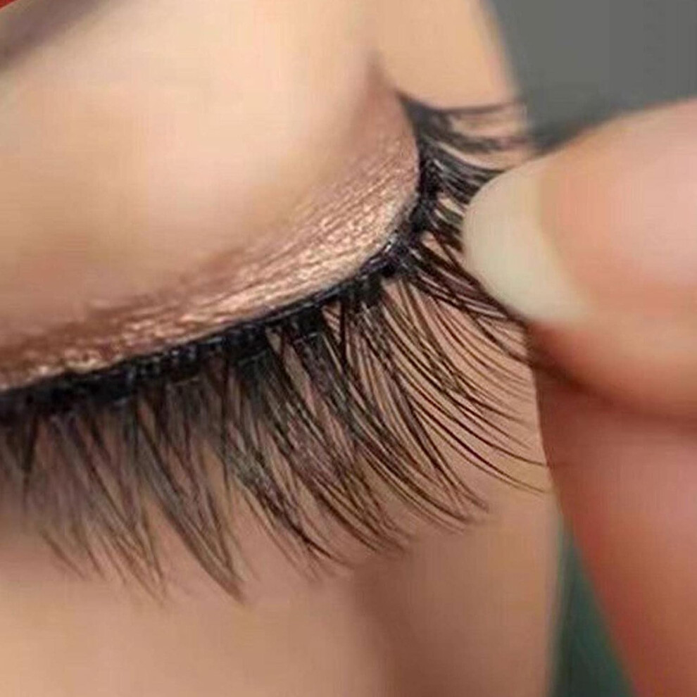 Petctn 40 Pieces Fake Lashes No Glue Apply False Lashes Eyelash Self Adhesive Lash Strips For Fake Eyelashes Extension Supplies Suitable For All Strip