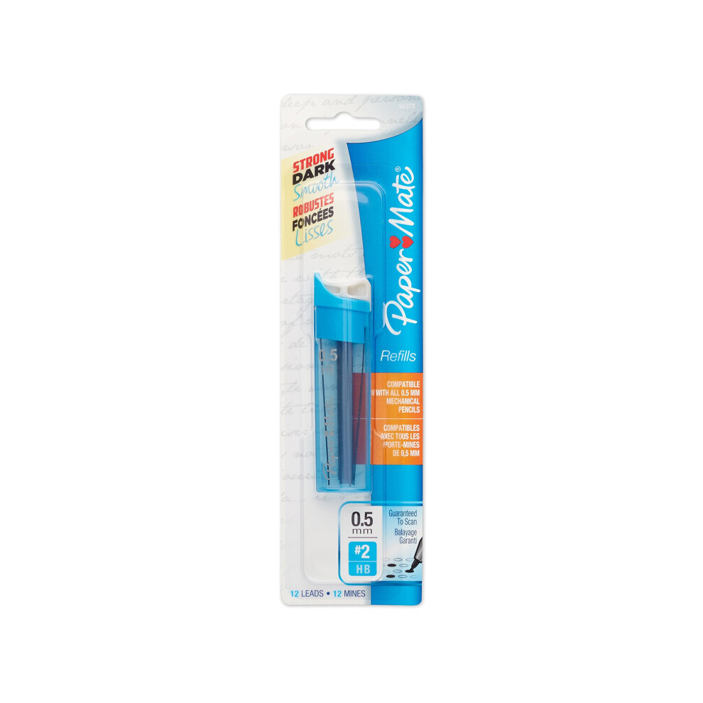 Paper Mate 0.5mm Mechanical Pencil Lead Refills  12-Count