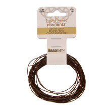 Beadsmith-ldersnoren - brun - ,5 mm spole - 5 yards/1,52 meter - indisk lderstreng Ideel til fletning af perlehalskder Fint snring til hrtil