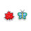 GAMMA Nature Tenisz csillapt - Maple Leaf & Butterfly - 2 db 2