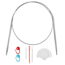 24palcov (60 cm) kruhov pletac jehla z nerezov oceli Velikost US 4 (3,5 mm) sada kovovch pletacch jehel pro vrobu lu na svetr