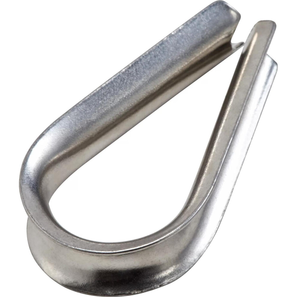National Hardware N830-307 N830307 Clamp Cable Ss 1/4In Rope Thimble Stainless Steel 886780010114