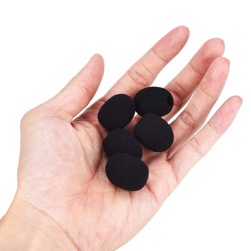EBOOT 15 PAKK MINI ST?RRELSE LAPEL HEADET FOAM MICROPHON 2