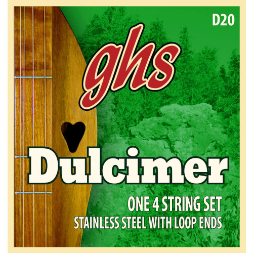 GHS Dulcimer Loopend rustfrit stålstrenge 12-20 D20